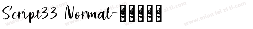 Script33 Normal字体转换